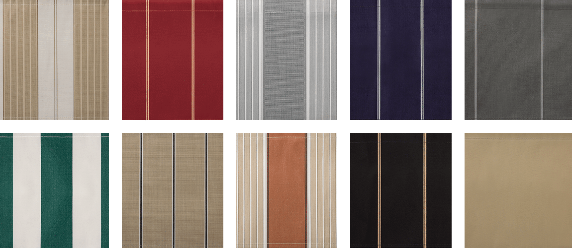 Select from 10 performance fabric color options