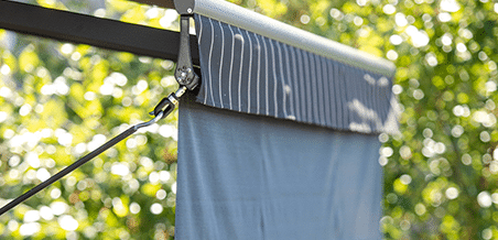 Customize your retractable awning with a front or side screen