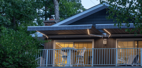 All retractable awnings come with LED under lights.